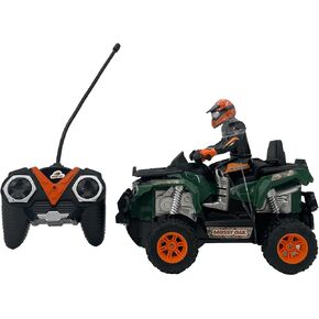 Mossy Oak: مركبة التحكم عن بعد - Own Road ATV & Rider - 1:16 مقياس ، لعبة Camo RC مع الشكل ، اللاسلكي ، وحدة تحكم الوظيفة الكاملة ، 27 ميغاهيرتز ، الأطفال الذين تتراوح أعمارهم بين 6 سنوات