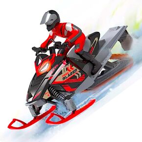POCO DIVO Trail Blazer Snowmobile, 19" RC Tracked Snow Motorcycle Skimobile, 1/6 Racing Sports Motorbike, Dual Ski Snowboards Off-Road Sledge Motor Sled, Raido Control Tractor Rider Switchback Vehicle