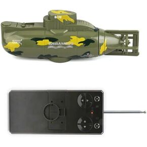Mini Remote Control Submarine, 6-Channel Waterproof Electric Military Model, Water Diving Remote Control Toys, Fun Gifts for Children Over 3 Years Old