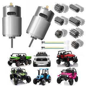 Pair of 12V 18V 20V 24V Fast Drive Motor High Speed Engine for Kid's Power Wheels Ride on Toys Electric Car Motor Upgrade Replacement Parts Accessory 2PCS (24VRS555 40000RPM)