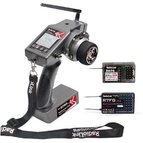 Radiolink RC6GS V3 2.4G 7 القنوات RC CAR RADIONRE CONTROLLER KIT & R6FG GYRO LING RAGE REMOTE REMOTE لـ RC Crawler Truck Drifting Buggy