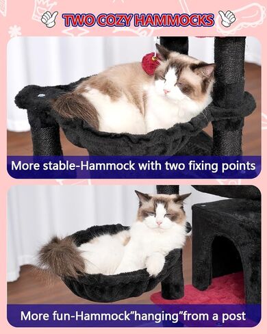 Cat Tree, Cat Tower with condo, 2 Baskets, Large Platform, Scratch Board, Cat Scratching Posts for Indoor Cats, Light Gray GCT003SW in Saudi Arabia