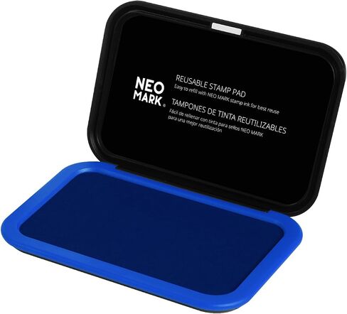 Medium Stamp Pad -2.8"x 4.3", Magnetic Lid, Premium Quality Felt Stamp Pad (Red) in Saudi Arabia