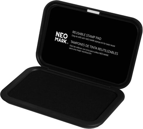 Medium Stamp Pad -2.8"x 4.3", Magnetic Lid, Premium Quality Felt Stamp Pad (Red) in Saudi Arabia