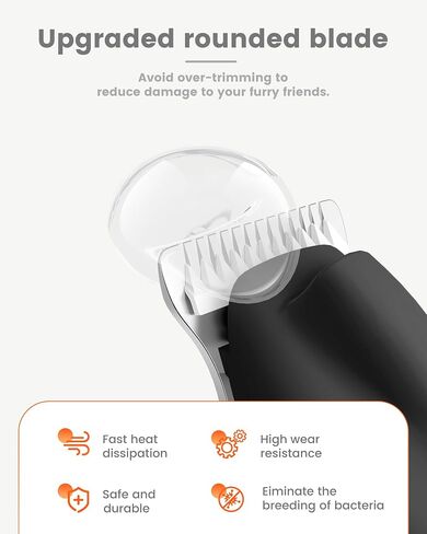 Dog Paw Trimmer with LED Light, Ultra-Low Noise Dog Clippers for Grooming,Cordless Paw Trimmer for Dogs with LED Display,Type-C Rechargeable Dog Hair Clippers for Paws,Ears,Eyes,Face, Rump in Saudi Arabia