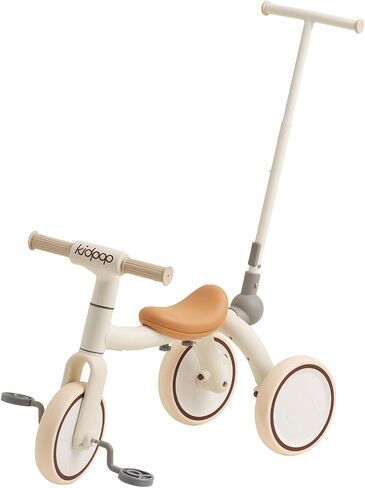 Pony 4-in-1 أطفال الدراجات ثلاثية الدراجات في 1-4 دفع شريحة ركوب على لعبة التوازن في التوازن الدراجة الأطفال Walker Stroller (أبيض) in Kuwait