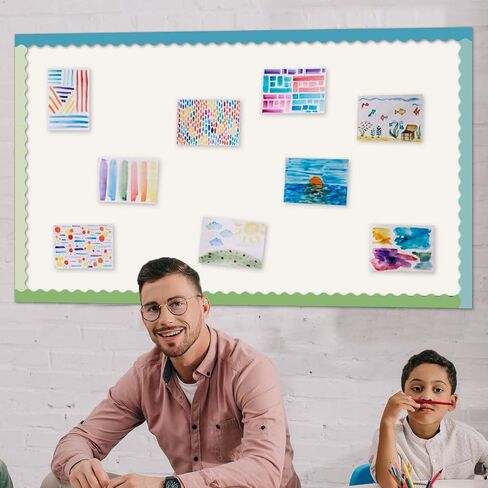 6 Rolls 206.69ft Black History Month Bulletin Board Borders for Bulletin Board, Scalloped Trim Bulletin Board Decorations for Holiday Classroom Office Decor Supplies (Black History Month) in Kuwait