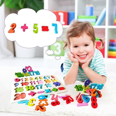 ألغاز الأبجدية - الألغاز الخشبية مونتيسوري للأطفال الصغار 1-5 | ABC Alphabet Buzzles تعلم ألعاب للأطفال الصغار 1-5 ألغاز الأبجدية | طفل تعليمي هدية تعليمية مرحلة ما قبل المدرسة للأطفال in Kuwait