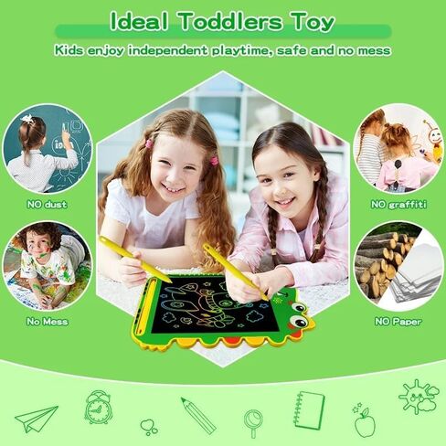 DoodleSaurus Board: 8.5-inch colorful LCD writing tablet for kids, perfect for drawing, doodling, and learning on the go (Green) in Kuwait