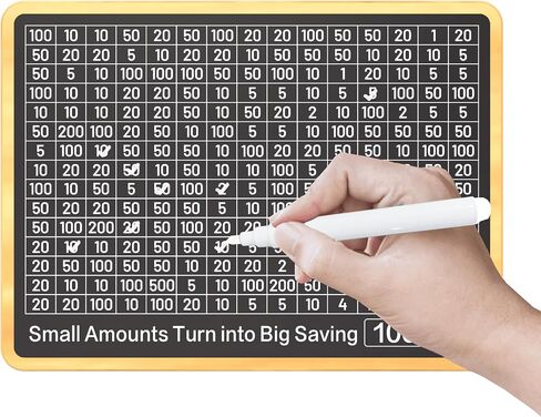 Piggy Bank for Adults Kids, Wooden Coin Bank for Boys and Girls, Cash Vault Money Saving Box with Counter $10000 Savings Challenge Money Box with Money Target and Numbers (Brown $10000) in Saudi Arabia