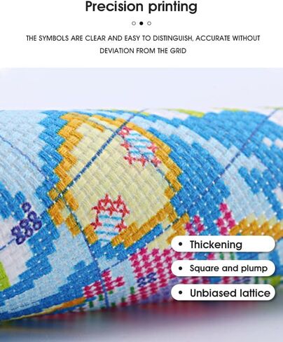 Flower Stamped Cross Stitch Kits for Adults Beginner,Sewing Machine Counted Cross Stitch Kits Printed Stitching Cute Patterns Dimensions Needlepoint Art Crafts Embroidery Kits for Adults Beginners in Kuwait