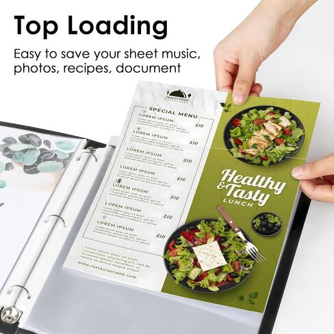 KTRIO 200 Pack Sheet Protectors 8.5 x 11 inch, Clear Page Protector for 3 Ring Binder, Plastic Sleeves for Binders, Top Loading Paper Sheets Document Sleeve Letter Size, Office & Home in Kuwait