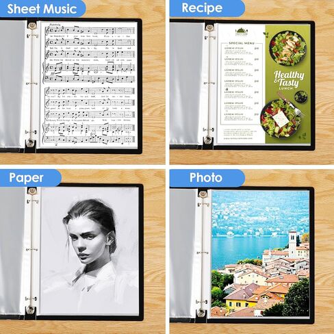 KTRIO 200 Pack Sheet Protectors 8.5 x 11 inch, Clear Page Protector for 3 Ring Binder, Plastic Sleeves for Binders, Top Loading Paper Sheets Document Sleeve Letter Size, Office & Home in Kuwait