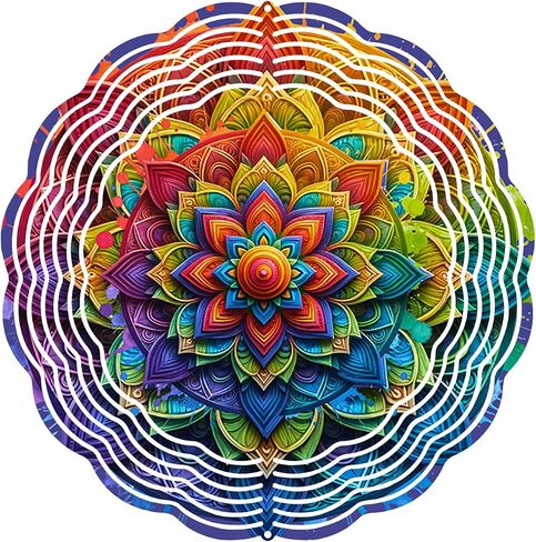 10-Inch Wind Spinner – Aluminum Sublimation Wind Spinner for Outdoor Garden Decor, Durable and Weather-Resistant, Perfect for Adding a Touch of Elegance to Any Space (HummingbirdGarden) in Saudi Arabia