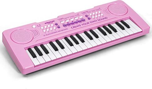 Raimy 37 Keys Keys Piano for Kids ، Portable Keyboard Piano Piano Exhip Learning Electronic Musical Musical Toys Toys for 3 4 5 6 7 8 9 year boys and girls (Pink) in Kuwait