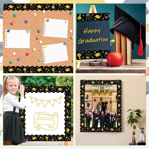 32.8 Feet Patriotic Bulletin Board Borders, 4th of July Red Blue Stars Scalloped Border Patriotic Trim Border Roll for Independence Day Party Classroom Bulletin Boards Chalkboard Wall Decor in Kuwait