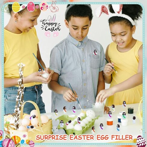 50 Pcs Little Jesus Figures– Rubber Mini Jesus Figurines in Bulk Christian Doll Tiny Baby Jesus Loves You Figures for Hide and Seek Easter Egg Fillers Egg Hunt Religious Party Favors (Mix Color 10) in Kuwait