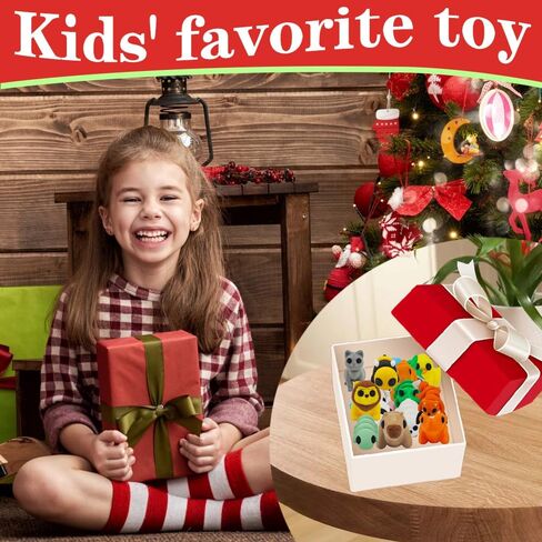 25 pcs Mini 3D Printed Animal Figurines Set, Articulated, Flexible, and Exquisitely Cute Party Favors, Birthday Goodie Bag Fillers, for Play and Display, Gift for her him, for Boys and Gilrs in Kuwait