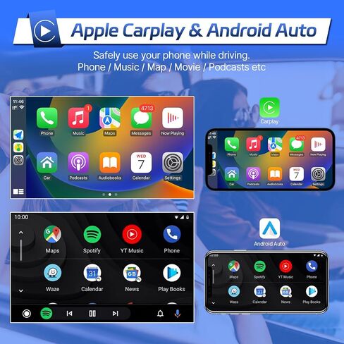 Leadfan Android Car Stereo لهوندا سيفيك 2016 2017 2018 2019 2020 2021 راديو لاسلكي Carplay Android Auto، 9 بوصة IPS Civic شاشة تعمل باللمس رئيس وحدة لاعب WiFi GPS Navi Bluetooth كاميرا خلفية SWC in Kuwait