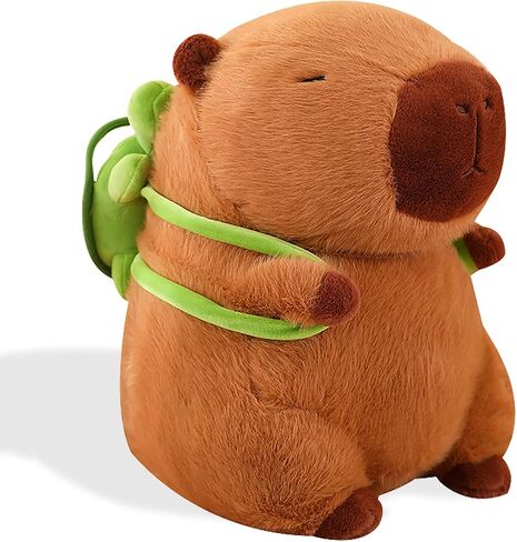 Cute Capybara Plush Kawaii Capybara Stuffed Animal with Turtle Backpack Capybara Plush Toy Capybara Doll Pillow Valentines Birthday Gift for Kids Boys Girls Adult 12 inch in Kuwait