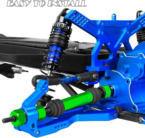RC RECT DRIVE SHAFT CVD & FRONT AXLES ترقيات جزء من 1/10 SLASH 2WD/SLASH VXL 2WD ، الفولاذ المقاوم للصدأ رقم 45 مع سداسية ، ملونة in Saudi Arabia