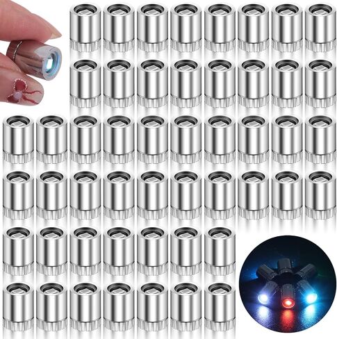 50 PCS مصابيح LED مصغرة مصغرة مصغرة صغيرة للدماء مصغرة للضوء المصغر يدويًا مصغرًا (ألوان 50pcs ذات اللون المصنوع من ذلك) in Kuwait