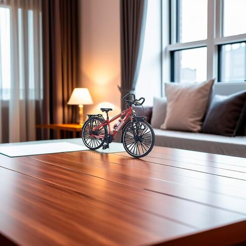 1:10 Scale Alloy Mini Touring Bicycle Toy Model Bike Cake Topper Desktop Decoration Crafts for Cycling Lovers Bike Racers Athletes Children Boys and Girls (Red) in Saudi Arabia