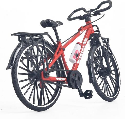 1:10 Scale Alloy Mini Touring Bicycle Toy Model Bike Cake Topper Desktop Decoration Crafts for Cycling Lovers Bike Racers Athletes Children Boys and Girls (Red) in Saudi Arabia