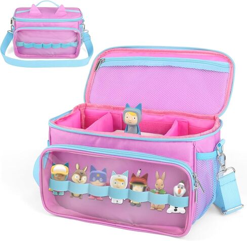Sun3drucker Carrying Case for Toniebox Starter Set and Tonie Figures, Carrying Travel Bag for Toniebox 2 Accessories,Headphones and Charging Station, Portable Storage Bag (Blue) in Saudi Arabia