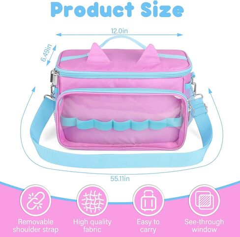 Sun3drucker Carrying Case for Toniebox Starter Set and Tonie Figures, Carrying Travel Bag for Toniebox 2 Accessories,Headphones and Charging Station, Portable Storage Bag (Blue) in Saudi Arabia
