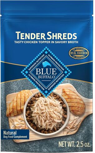 Blue Buffalo Spreds لذيذ الدجاج العلوي ولحم البقر والدجاج أعلى الكلب طعام الكلب الطبيعي ، 2.5 أوقية. حقيبة ، حزمة متنوعة من 12 نقطة in Kuwait