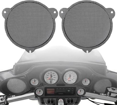 Batwing Fairings 5.25" Black Mesh Speaker Grills Cover for Harley Touring Electra Glide Street Glide Tri Glide Ultra Limited 1996-2013 in Saudi Arabia