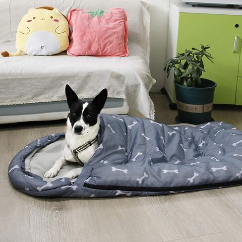 Heating Dog Sleeping Bag, Waterproof Warm Packable Dog Bed Mat with Storage Bag for Indoor Outdoor Travel Camping Hiking Backpacking (Heated, Orange) in Saudi Arabia