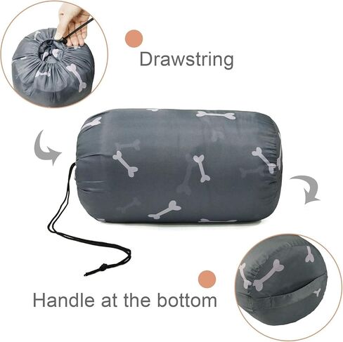 Heating Dog Sleeping Bag, Waterproof Warm Packable Dog Bed Mat with Storage Bag for Indoor Outdoor Travel Camping Hiking Backpacking (Heated, Orange) in Saudi Arabia