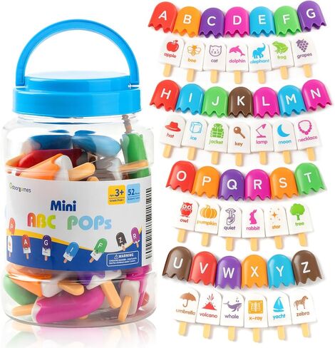 ABC Popsicles – Alphabet Learning Toys for Matching Game | Preschool Educational Toys for Classroom, Fun and Engaging in Saudi Arabia