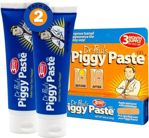 Dr. Paul's Piggy Paste Gel: Transform Thick Toenails and Fingernails. Bid Farewell to Brittle, Yellow Nails - Embrace Clear Healthy Nails Again. in Saudi Arabia