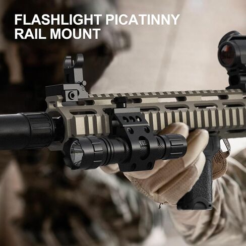 Feyachi Tactical Flashlight LED Light 1200 Lumen with Picatinny/M Lock Rail Mount and Pressure Switch Included in Saudi Arabia