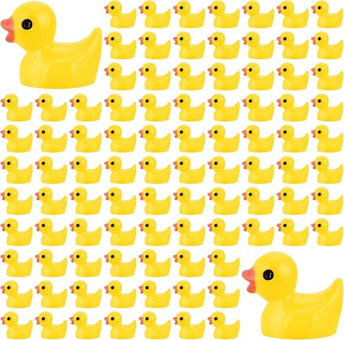 240 Pcs Mini Resin Ducks, 12 Colors Tiny Duck Figurines Bulk, Mini Ducks for Miniature Characters Fairy Micro Landscape Aquarium Dollhouse and DIY Decorative Accessories in Saudi Arabia