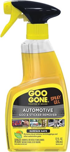 Goo Gone Automotive Adhesive, Goo & Grime Remover for Bumper Stickers, Decals, Tree Sap, Brake Dust, Bird Droppings - 24 oz + MicroFiber Buffing Towel in Saudi Arabia
