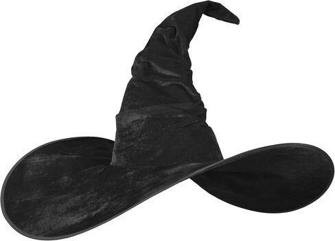 MCJC Witch Hat For Adult,Ruched Wide Brim,Halloween Masquerade Party Costume Accessory in Saudi Arabia
