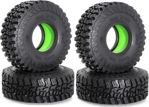 120mm 1.9" RC Crawler Tires 1/10 Fits most 1/10 RC Crawler cars such as SCX10 III TRX4 90046 R197 (Silicone Sponge pink) in Saudi Arabia
