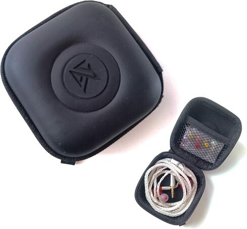 Suspirit IEMs Case with Inside Pocket Zipper Headphone Bag USB Cable Accessories Pouch for KZ ZS10 Pro SE215 SE535 SE846 Protective Storage Portable Earphone Carrying Box in Saudi Arabia