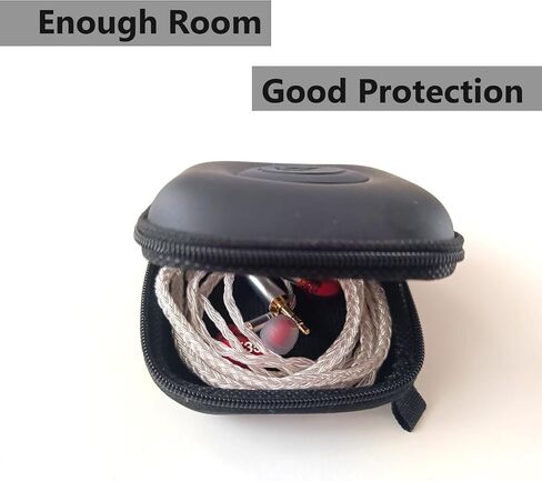 Suspirit IEMs Case with Inside Pocket Zipper Headphone Bag USB Cable Accessories Pouch for KZ ZS10 Pro SE215 SE535 SE846 Protective Storage Portable Earphone Carrying Box in Saudi Arabia