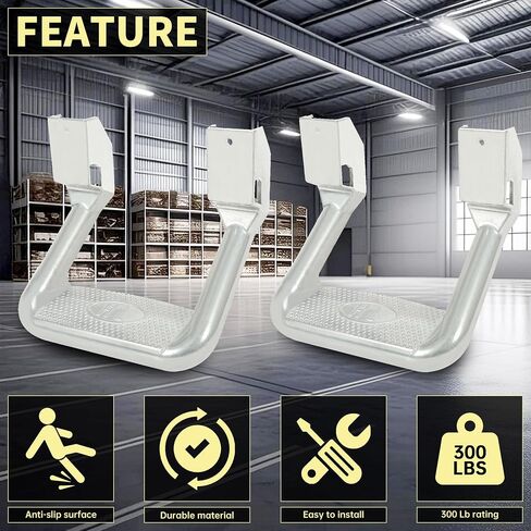 KUAFU Universal Side Step Compatible with 1967-2020 Chevrolet Toyota Ford Dodge Jeep GMC Nissan Mazda Aluminum 2 Pcs Side Step for Pickups & Trucks Black in Saudi Arabia
