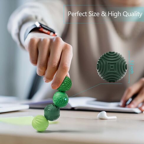 Silicone Magnetic Balls Fidget Toys for Adults & Teens,4PCS Stress Relief Sensory Toys for Autism ADHD Anxiety,Fun Textures Gadgets,Office Desk Toy,Stocking Stuffers for Women Men Teen Gift in Saudi Arabia