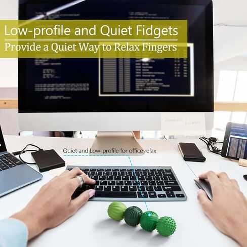 Silicone Magnetic Balls Fidget Toys for Adults & Teens,4PCS Stress Relief Sensory Toys for Autism ADHD Anxiety,Fun Textures Gadgets,Office Desk Toy,Stocking Stuffers for Women Men Teen Gift in Saudi Arabia