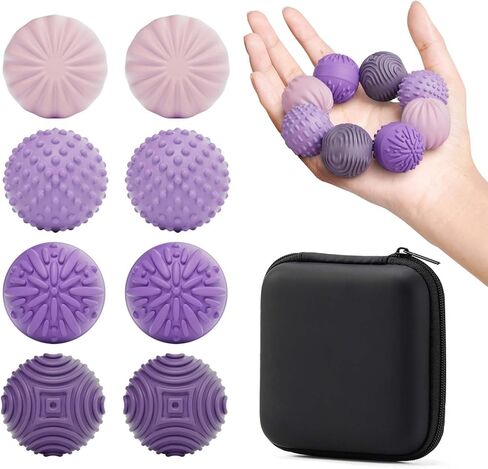 Silicone Magnetic Balls Fidget Toys for Adults & Teens,4PCS Stress Relief Sensory Toys for Autism ADHD Anxiety,Fun Textures Gadgets,Office Desk Toy,Stocking Stuffers for Women Men Teen Gift in Saudi Arabia