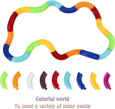 7PCS Multicolored Quiet Twisty Fidgets Toys, Squeeze, Twist and Spin for A Unique Fidget Experience; Brain Imagination Tool, Relaxation Therapy Educational Toy for Kids and Adults in Kuwait