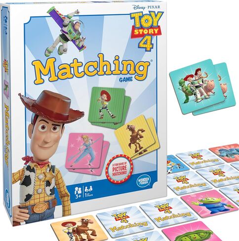 Wonder Forge Toy Story 4 Matching Game | Build Focus and Memory with Woody, Buzz, and Beloved Pixar Characters | Fun and Engaging Activity for Kids Ages 3+ in Saudi Arabia