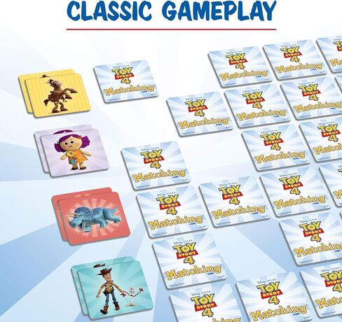 Wonder Forge Toy Story 4 Matching Game | Build Focus and Memory with Woody, Buzz, and Beloved Pixar Characters | Fun and Engaging Activity for Kids Ages 3+ in Saudi Arabia
